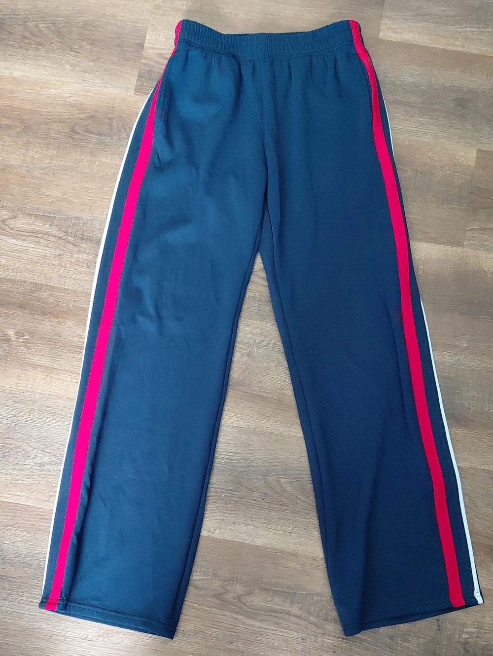 Absolutely Navy Sweatpants with Pink and White Side Stripes
